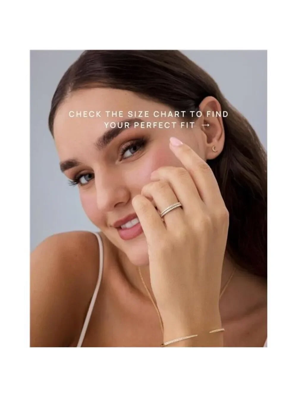 14K Gold Plated Sterling Silver CZ Eternity Stackable Ring Thin Wedding Band Wom